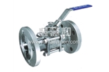 3-PC FLANGE BALL VALVE, FULL BORE, PN40