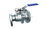 2-PC FLANGE BALL VALVE, FULL BORE, ANSI 150, WITH ISO 5211