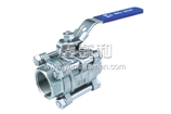 3-PC BALL VALVE, FULL BORE, THREADED END, 1000 WOG