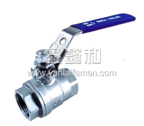 2-PC BALL VALVE, FULL BORE, THREADED END, 1000WOG