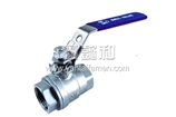 2-PC BALL VALVE, FULL BORE, THREADED END, 1000WOG