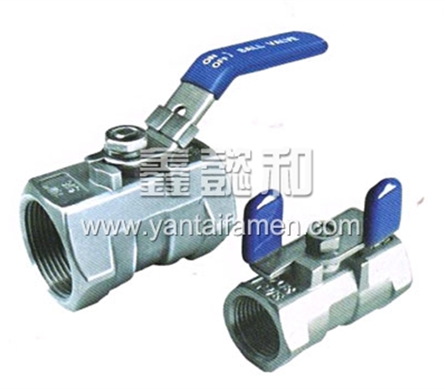 1-PC BALL VALVE, REDUCED BORE, THREADED END, 1000 WOG