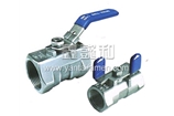 1-PC BALL VALVE, REDUCED BORE, THREADED END, 1000 WOG